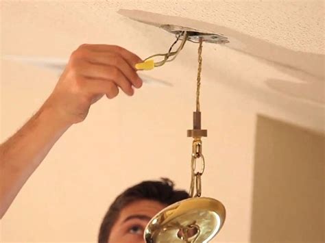 how to install an existing chandelier